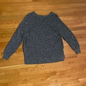 Athleta Size L oversized polyester/extra fine wool blend sweater
